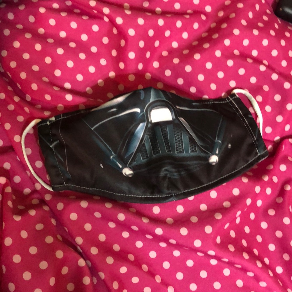 Darth Vader Face Mask Fabric one size Adult